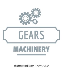 Process machinery logo. Simple illustration of process machinery vector logo for web