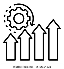 Process Optimization Icon Element For Design