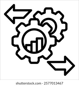 Process Optimization Icon Element For Design