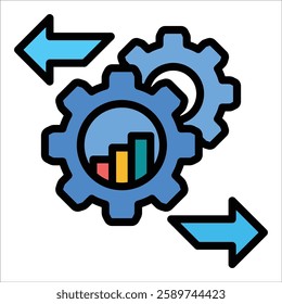 Process Optimization Icon Element For Design