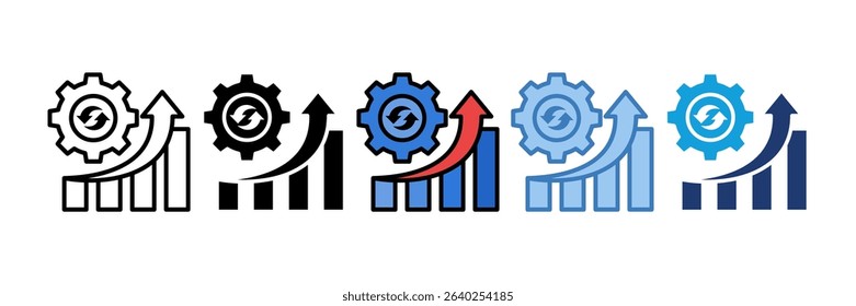 Process Optimization Icon Element For Design