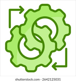 Process Optimization Icon Element For Design