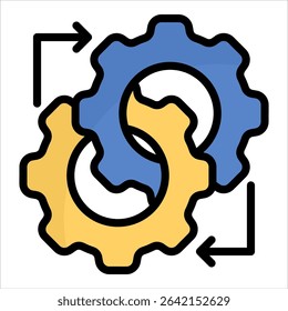 Process Optimization Icon Element For Design