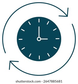 ícone Otimização de Processos, Maximização da Eficiência por meio da Otimização de Processos, Sucesso Simplificado: Otimizando Fluxos de Trabalho para Obter Desempenho Máximo, vetor