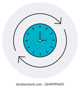 ícone Otimização de processos, Maximização da eficiência por meio da otimização de processos, Sucesso otimizado: otimizando fluxos de trabalho para obter desempenho máximo, cor, vetor