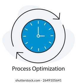 Process Optimization icon, Maximizing Efficiency Through Process Optimization, Streamlined Success: Optimizing Workflows for Peak Performance, color, vector