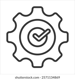 Process Optimization Icon Vector Illustration Outline