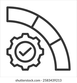 Process Optimization Outline Icon Vector Illustration