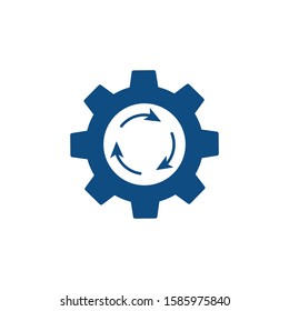 Process optimization vector icon on white isolated background.