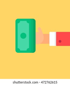 The process of payment. Rent, salary costs. Wages and income. The receipt of money. Icon contract and payment. The conclusion of the contract. The pay button. Vector