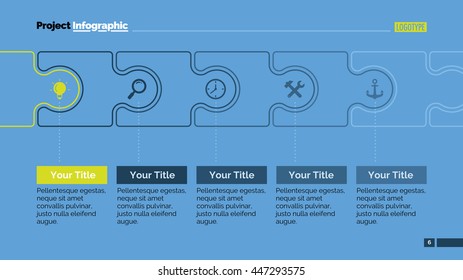 Process Puzzle Diagram Slide Template