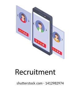 
Process of recruitment in isometric design  
