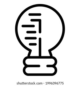 Icono de la bombilla inteligente de proceso. Esquema Proceso bombilla inteligente icono vectorial para diseño web aislado en fondo blanco