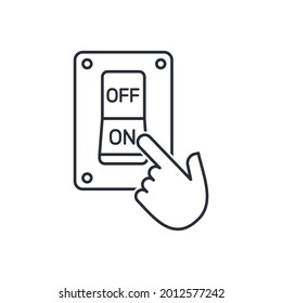 Process Start Button Mechanism Control Management Stock Vector (royalty 