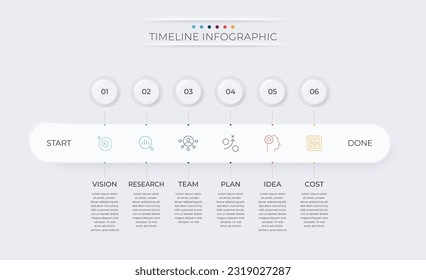 Process step or project timeline infographic.