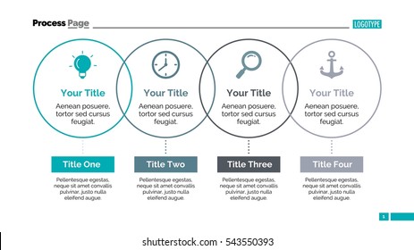 Process Thin Line Diagram Slide Template