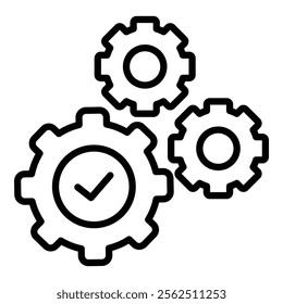 Process Validation Icon Element For Design