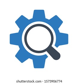 process vector glyph color icon 