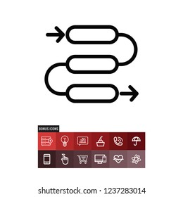 Process vector icon