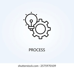 Process Vector, Icon Or Logo Sign Symbol Illustration