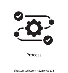 process Vector Solid Icon Design illustration. Assessment Symbol on White background EPS 10 File