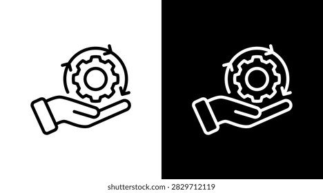 Process White Icon Set Design