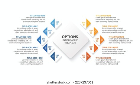 Process Workflow, Comparison Chart, Infographic Template Design