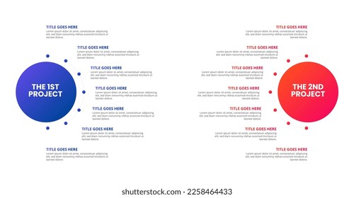 Process Workflow, Do and Don't, Comparison Chart Infographic Template Design