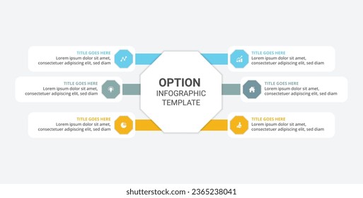 Process Workflow Infographic Template Design
