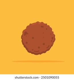 Fleischstücke. kleine verarbeitete Illustration für Fast Food. geeignet für Poster- und Web-Icon-Nutzung