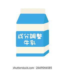 Leche procesada en material de ilustración de paquete de papel Traducción: Leche procesada