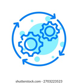 ProcessIcon In Shape Vector Illustration