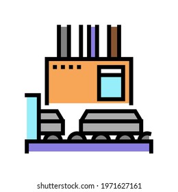 processing aluminium production color icon vector. processing aluminium production sign. isolated symbol illustration