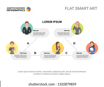 Processing chart slide template. Business data. Graph, chart, design. Creative concept for infographic, report. Can be used for topics like organization, management or structure