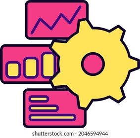 processing data google analytics icon
