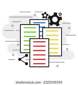 processing file shape vector design