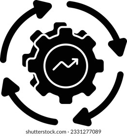A processing glyph icon design