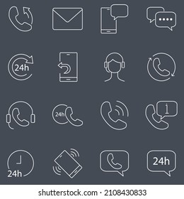 Processing icon set . Processing pack vector elements for infographic web. with trend color
