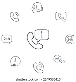 Processing icons set . Processing pack symbol vector elements for infographic web