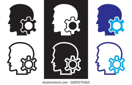 Processing Optimization Workflow icon . Vector illustration. isolated on white and black background. EPS 10