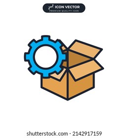 processing order icon symbol template for graphic and web design collection logo vector illustration