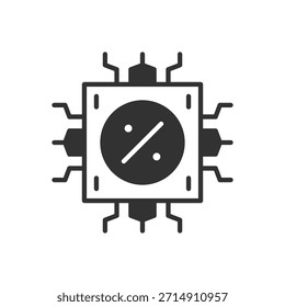 Processing Percent Icon Sign Symbol