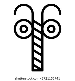 Procesando icono de madera contrachapada. Icono de Vector de madera contrachapada de procesamiento de contorno para Diseño web aislado sobre fondo blanco