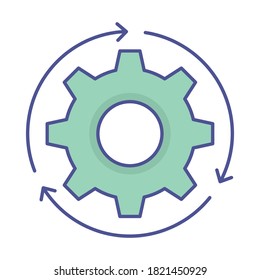 
Processing settings  Vector Icon which can easily modify or edit
