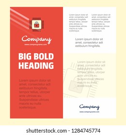 Processor  Business Company Poster Template. with place for text and images. vector background