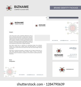 Processor  Business Letterhead, Envelope and visiting Card Design vector template