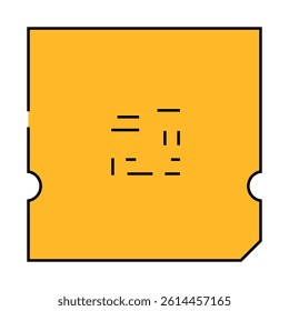 processor chip gaming pc line icon vector. processor chip gaming pc sign. isolated symbol illustration