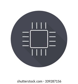 processor chip icon