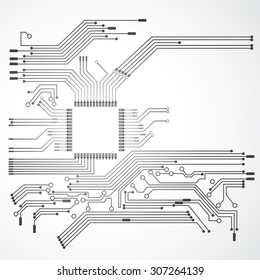 processor and circuit electric, digital concept