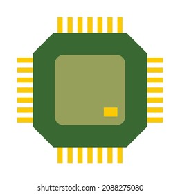 processor clip art vector illustration